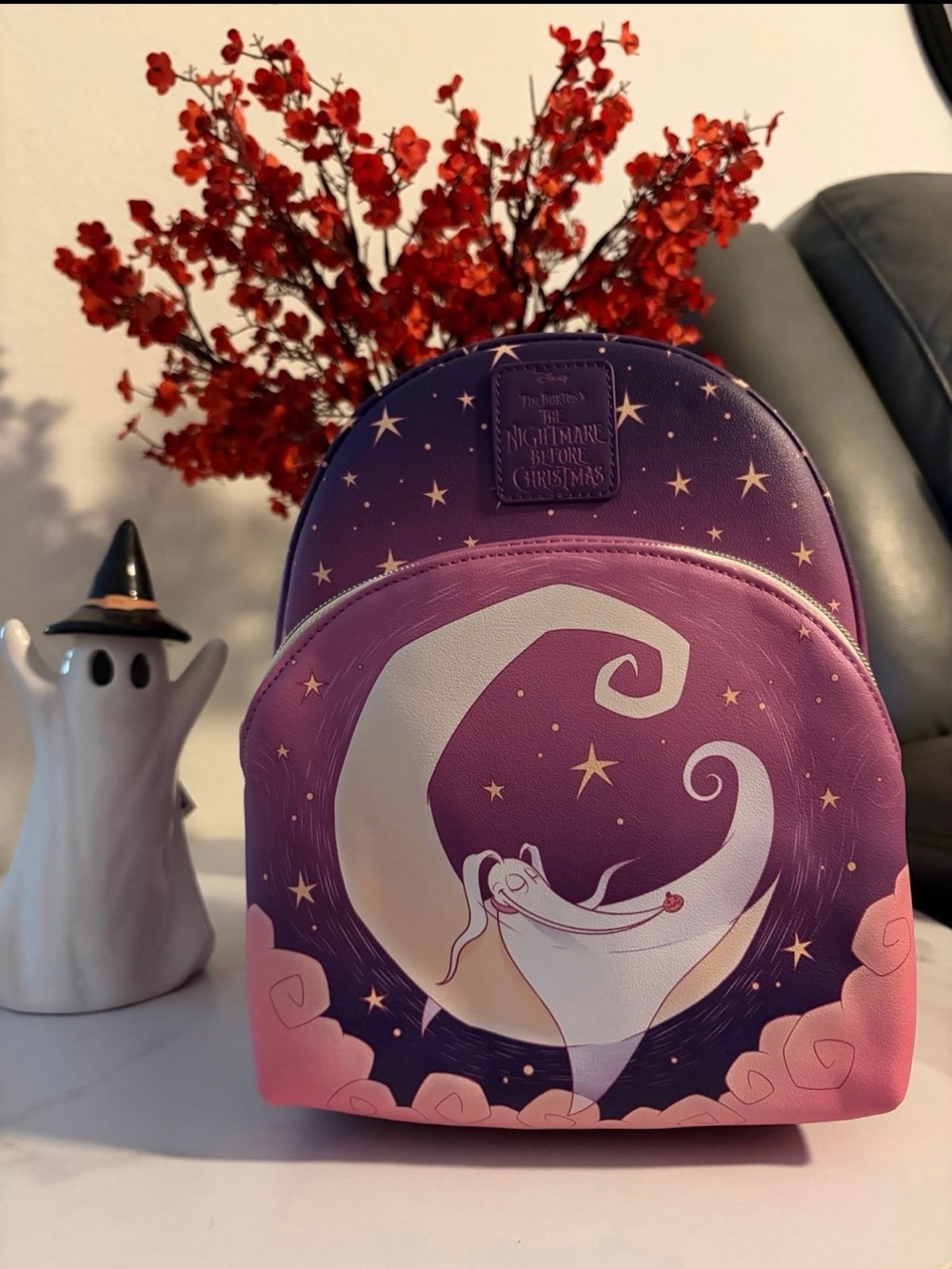 NWT Loungefly Disney Tim Burton Nightmare Before Christmas Zero Mini Backpack